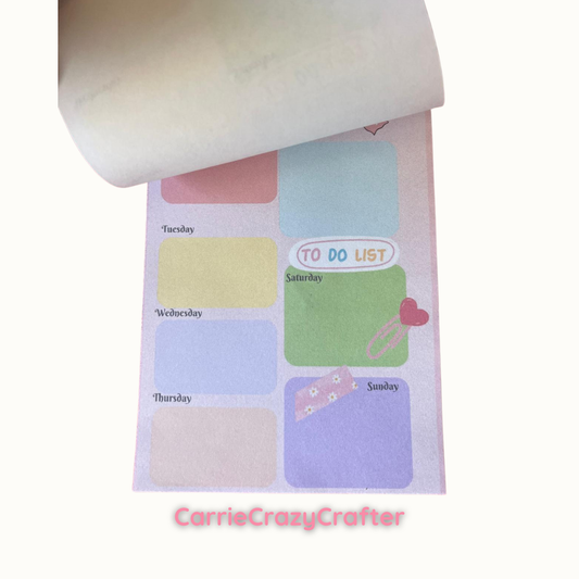 Weekly Notepad Planner