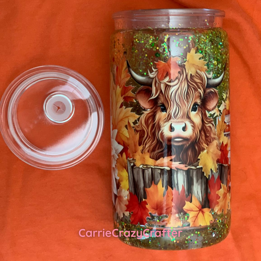 Snow Globe Cups with Lids