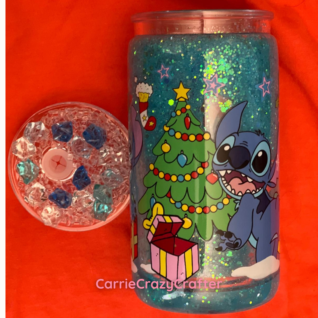 Snow Globe Cups with Lids