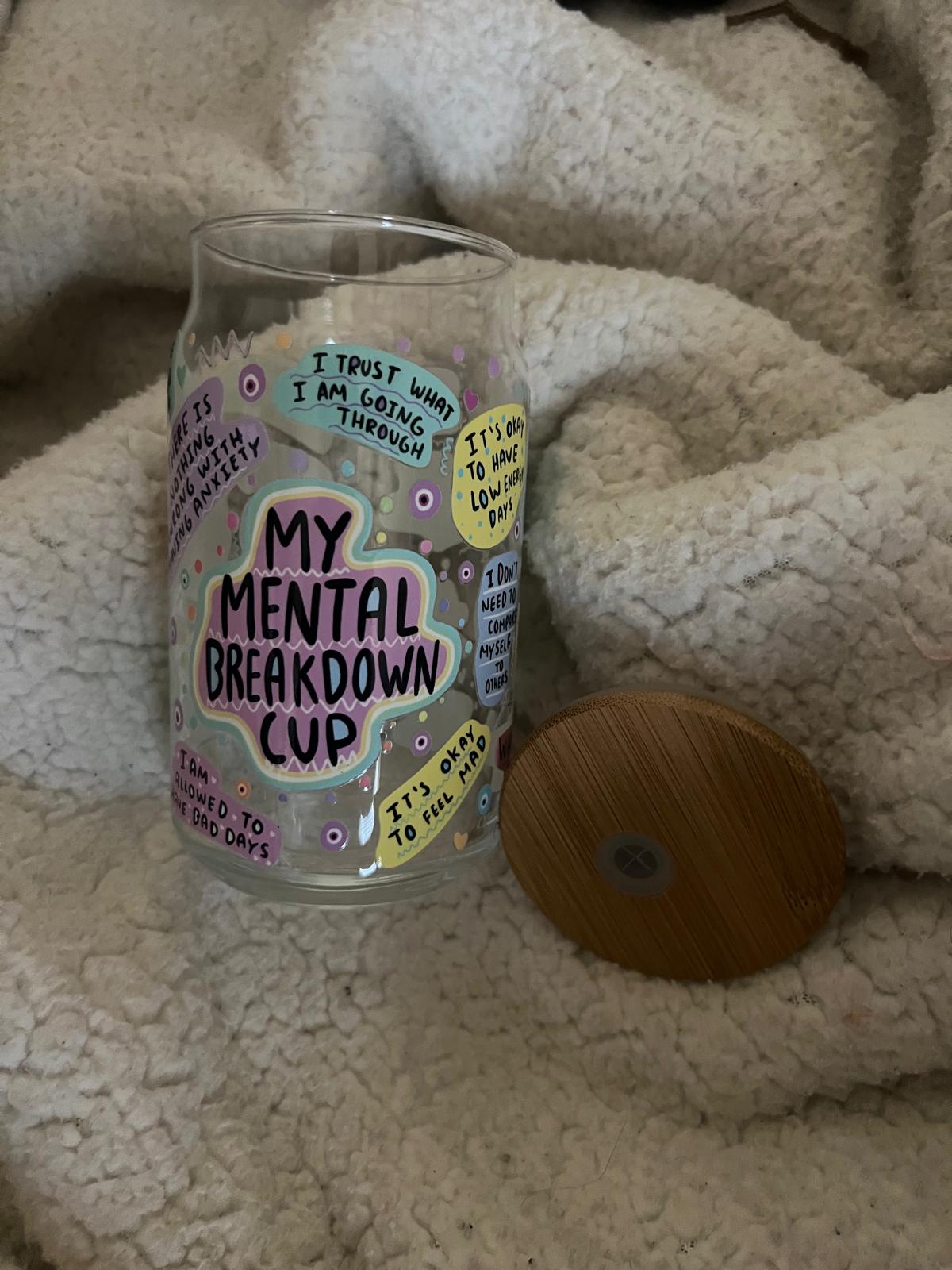 Glass Cups with Wood Lid - 8oz