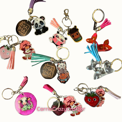 Beaded & Acrylic Keychains